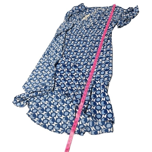 🆕 Max Studio Wrap Ruffle Midi Dress - Picture 4 of 5